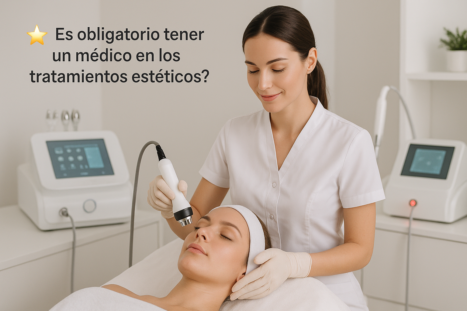 ⭐ ¿Es obligatorio tener un médico en los tratamientos estéticos?