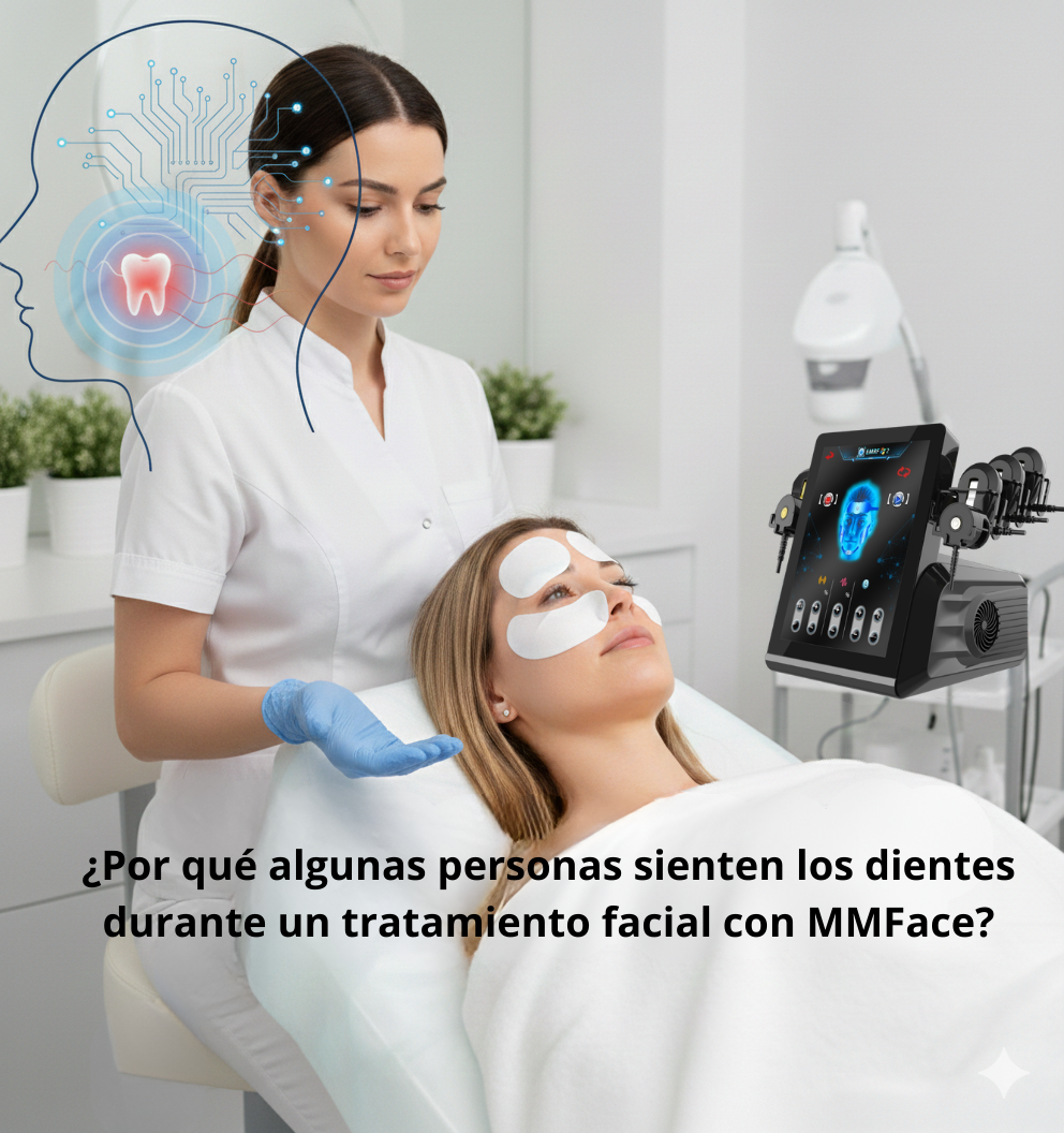 ¿Por qué algunas personas sienten los dientes durante un tratamiento facial con MMFace?
