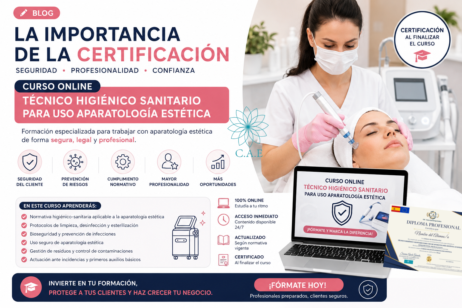 Técnico Higiénico Sanitario: Clave en Estética Profesional