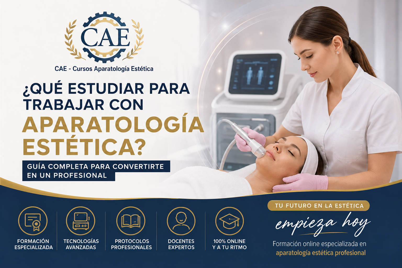 ¿Qué estudiar para trabajar con aparatología estética?