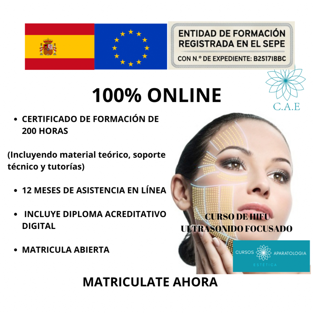 Curso Online de HIFU (Ultrasonido Focusado) facial, corporal e íntimo