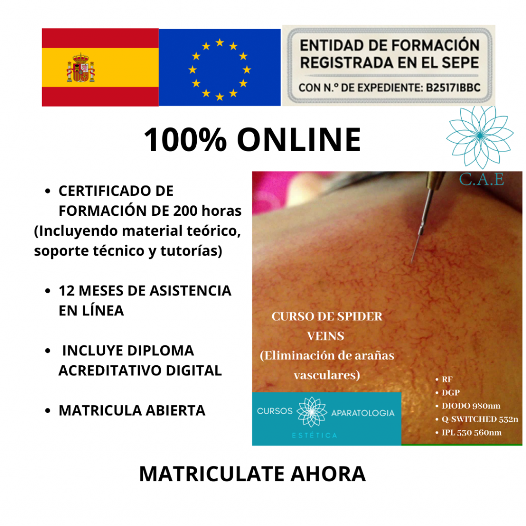 Curso Online Spider Veins ( Eliminación de Arañas Vasculares)