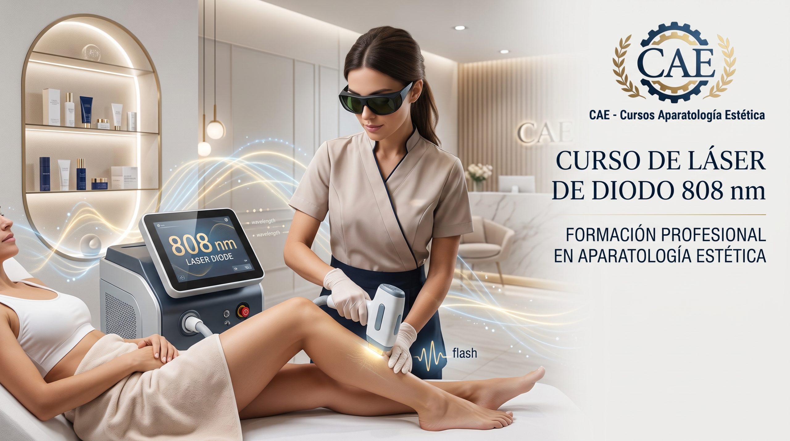 Curso de Láser de Diodo 808 nm: fórmate para trabajar con una de las tecnologías más utilizadas en estética